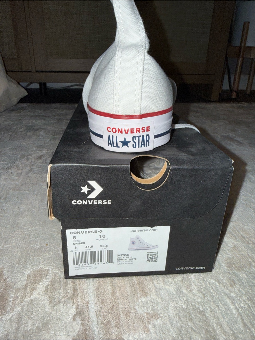 Footwear Box with Shoe